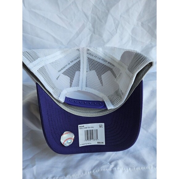 Tampa Bay Rays MLB Nike Rise Purple/White Adjustable Trucker Hat - SIZE: M/L - Picture 4 of 5